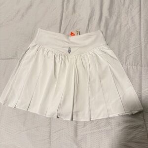 FP Movement White Pleated Swing of Things Skort